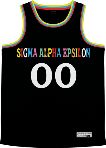 Sigma Alpha Epsilon - Crayon House Basketball Jersey - Kinetic Society