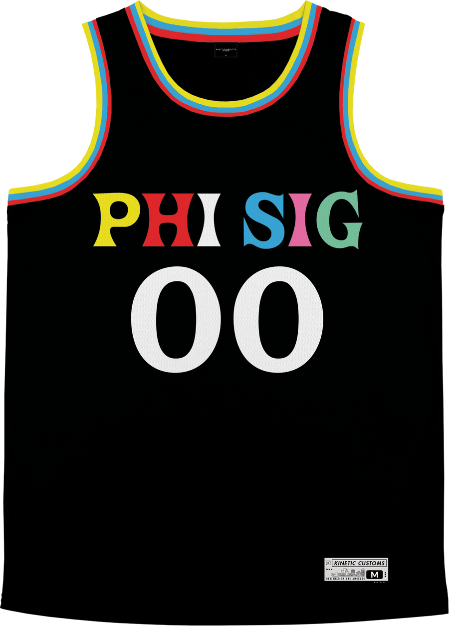 Phi Sigma Kappa - Crayon House Basketball Jersey - Kinetic Society