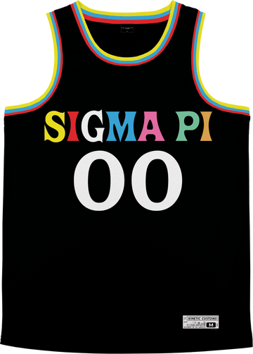 Sigma PI Retro Block Basketball Jersey M / Yes (+$10)