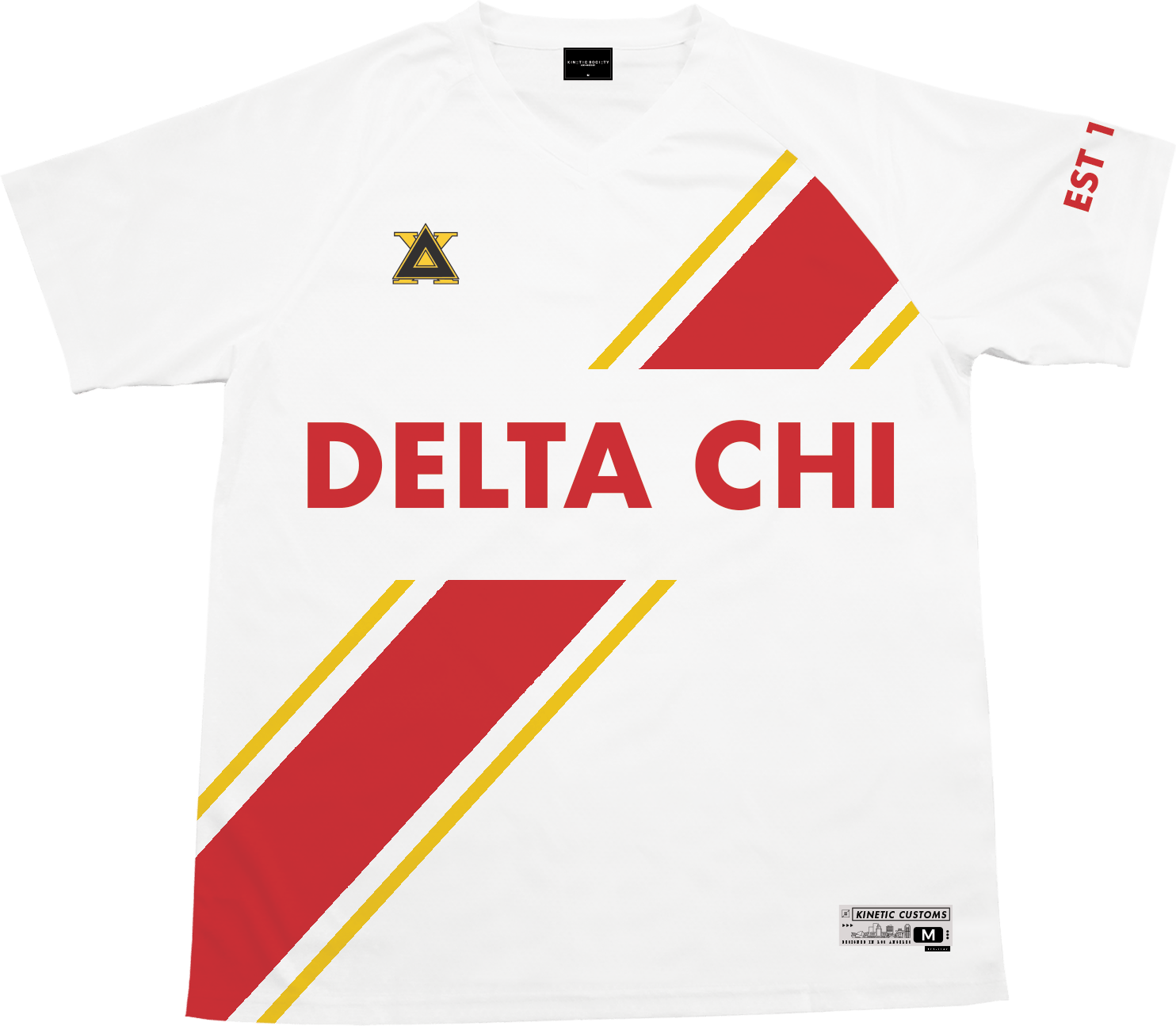 Delta Chi - Home Team Soccer Jersey Soccer Kinetic Society LLC