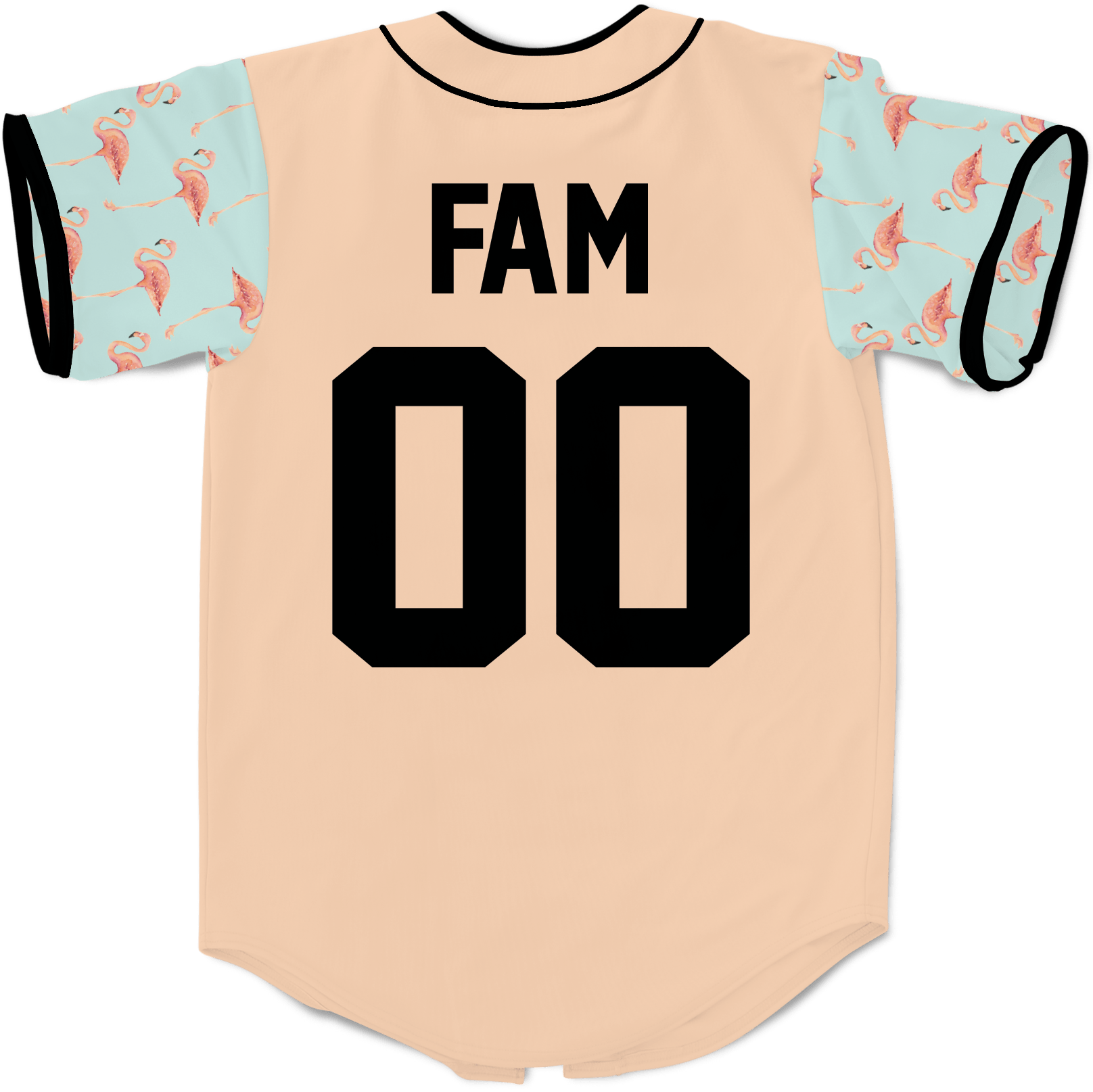 Kinetic ID - Flamingo Fam Baseball Jersey Premium Baseball Kinetic Society LLC 