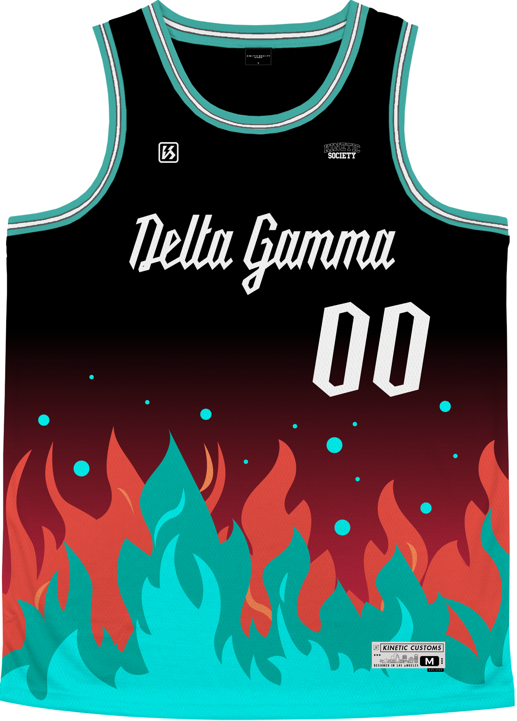 DELTA GAMMA - Fuego Basketball Jersey