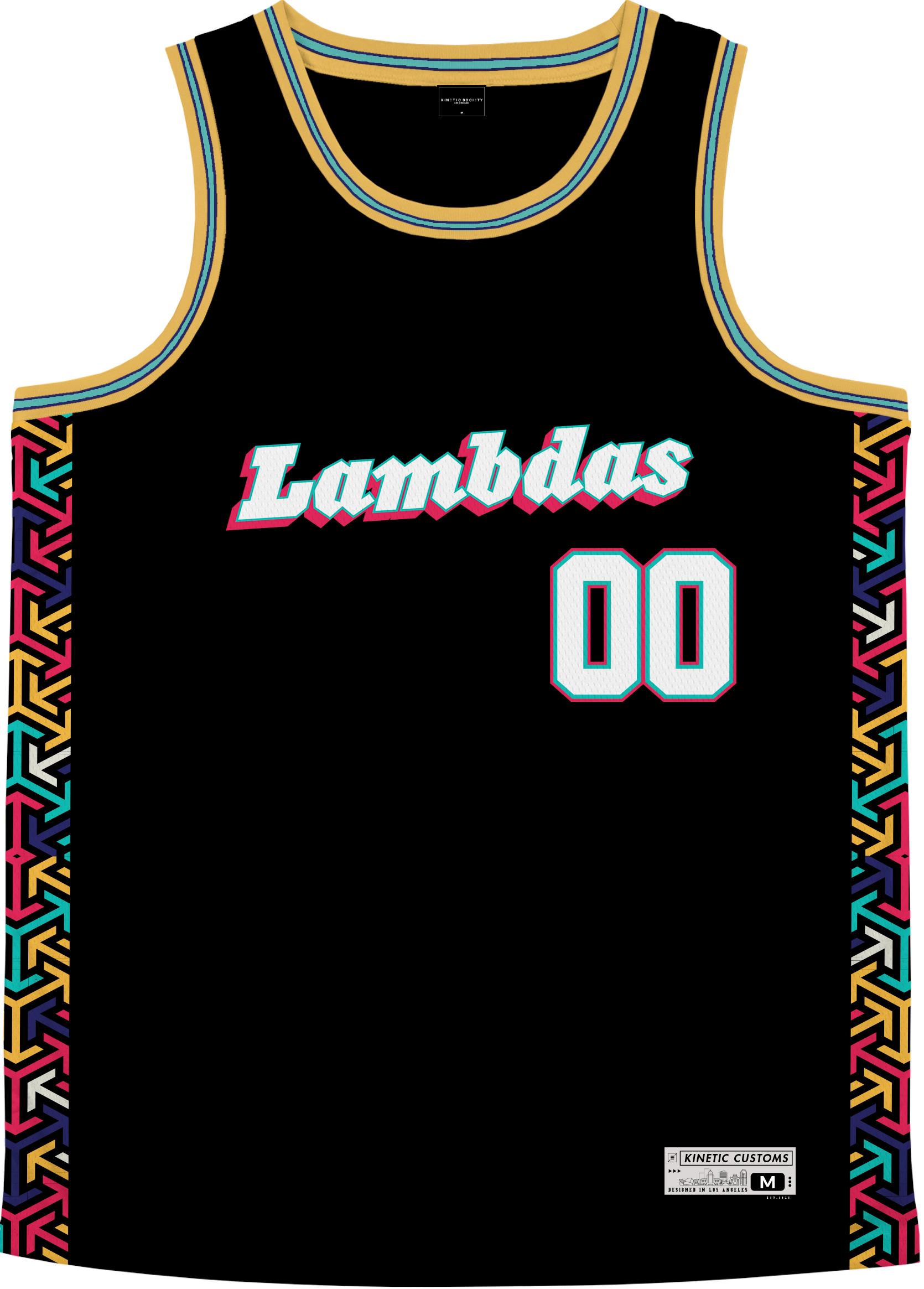 LAMBDA PHI EPSILON - Cubic Arrows Basketball Jersey