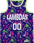LAMBDA PHI EPSILON - Purple Shrouds Basketball Jersey