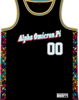 ALPHA OMICRON PI - Cubic Arrows Basketball Jersey