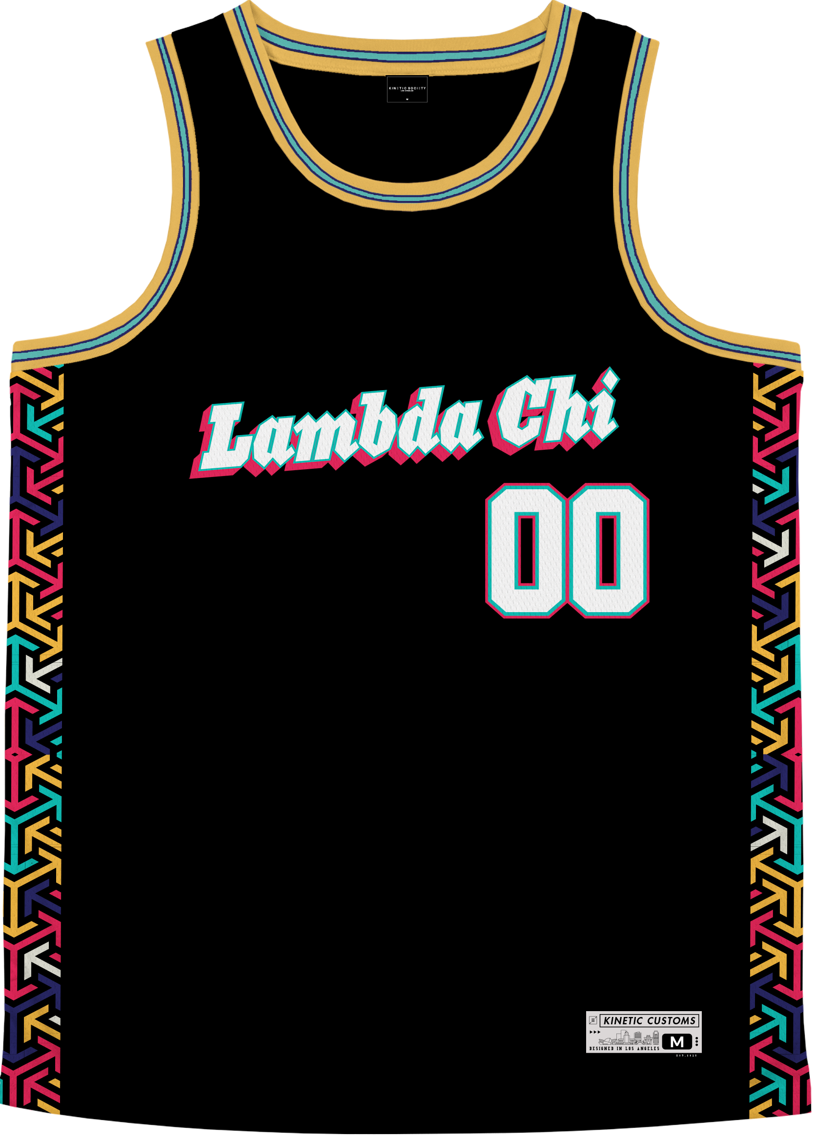 LAMBDA CHI ALPHA - Cubic Arrows Basketball Jersey