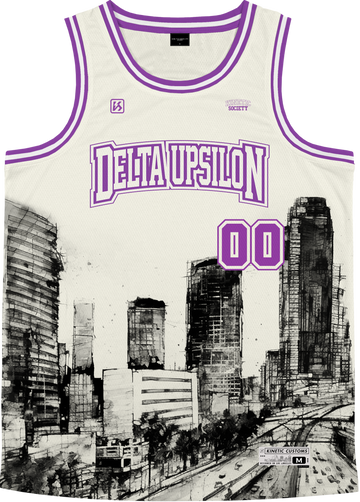 DELTA UPSILON - LA Rough Basketball Jersey