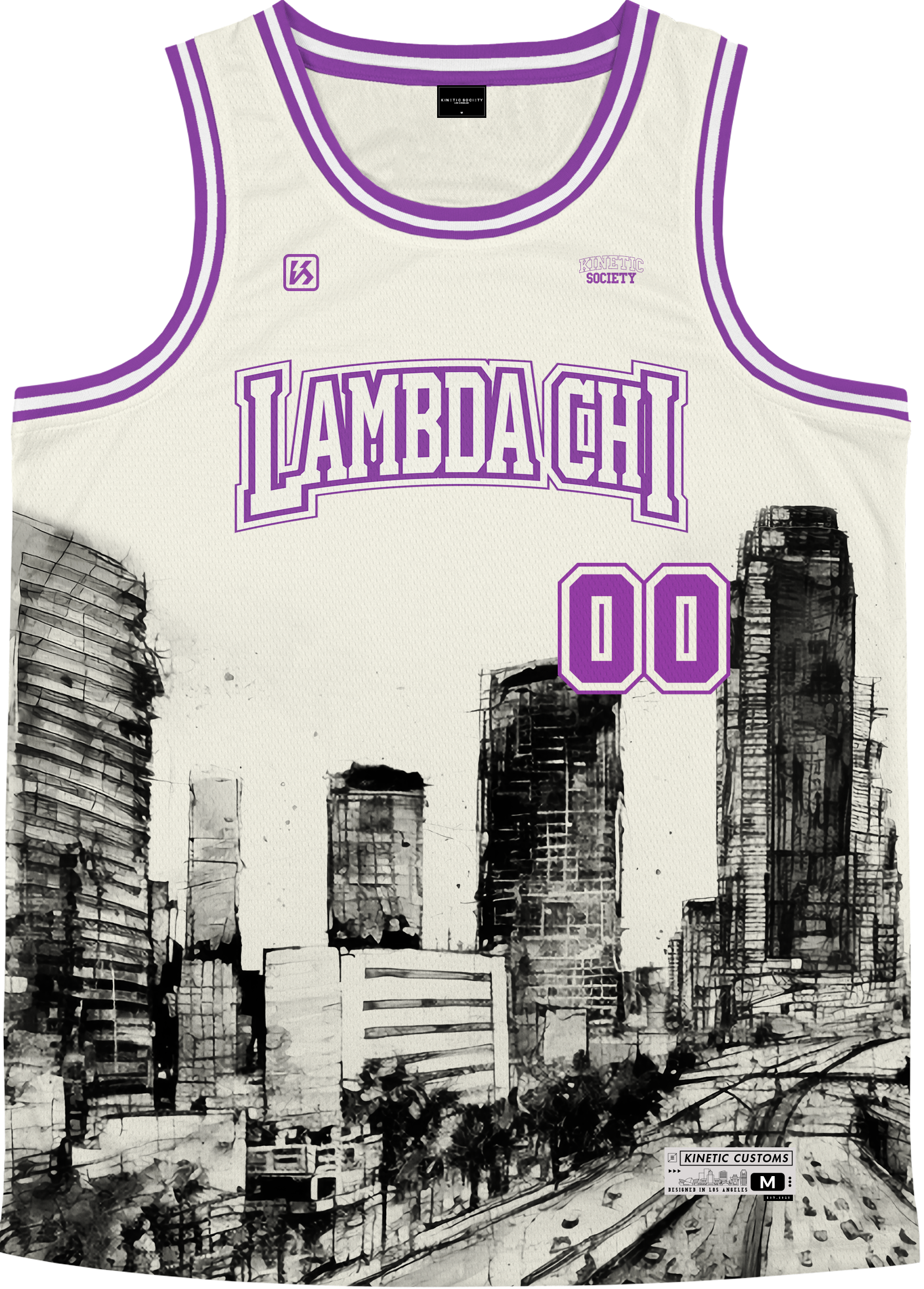 LAMBDA CHI ALPHA - LA Rough Basketball Jersey