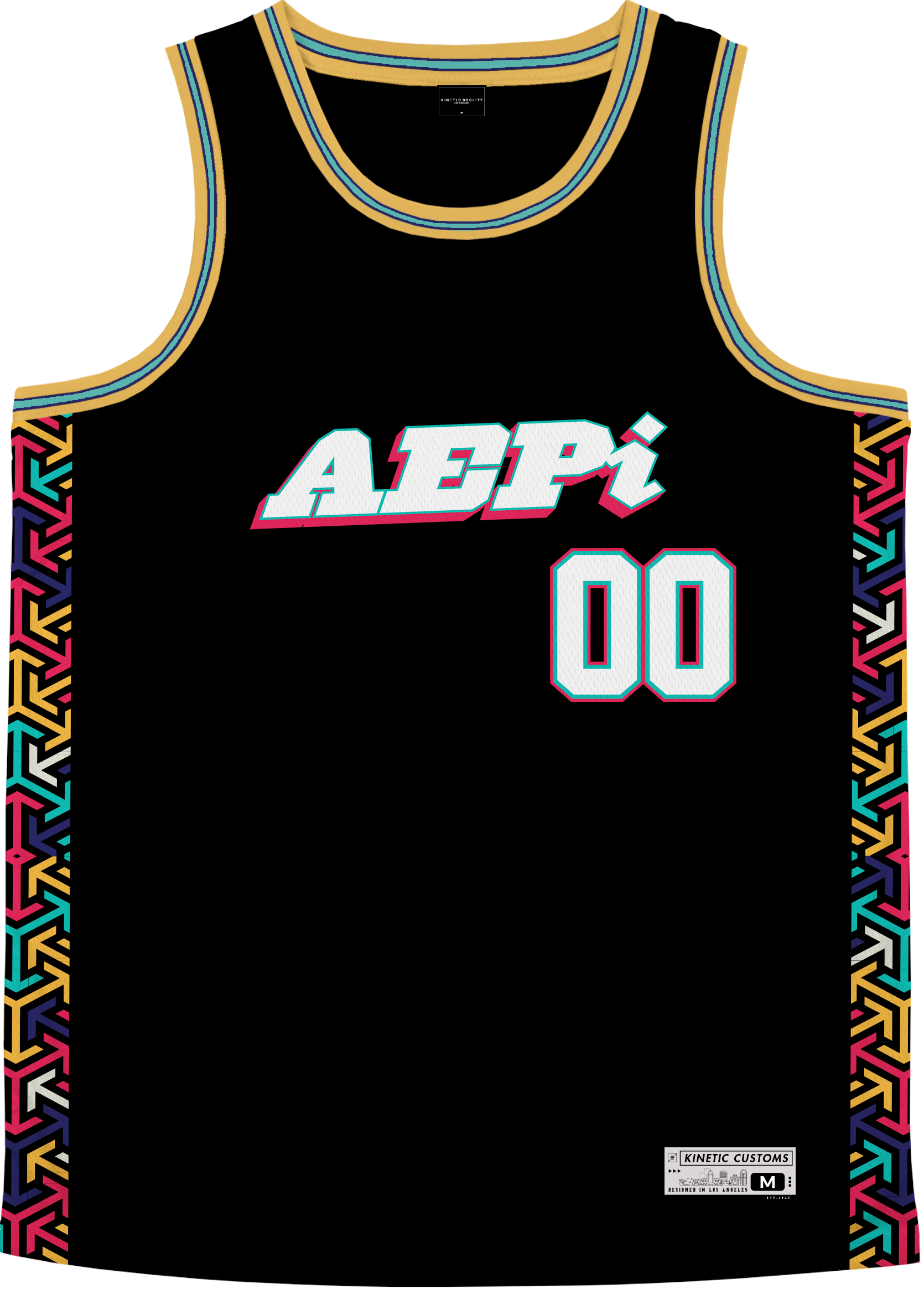 ALPHA EPSILON PI - Cubic Arrow Basketball Jersey