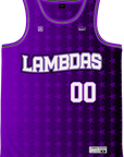 LAMBDA PHI EPSILON - Stars Over Stripes Basketball Jersey
