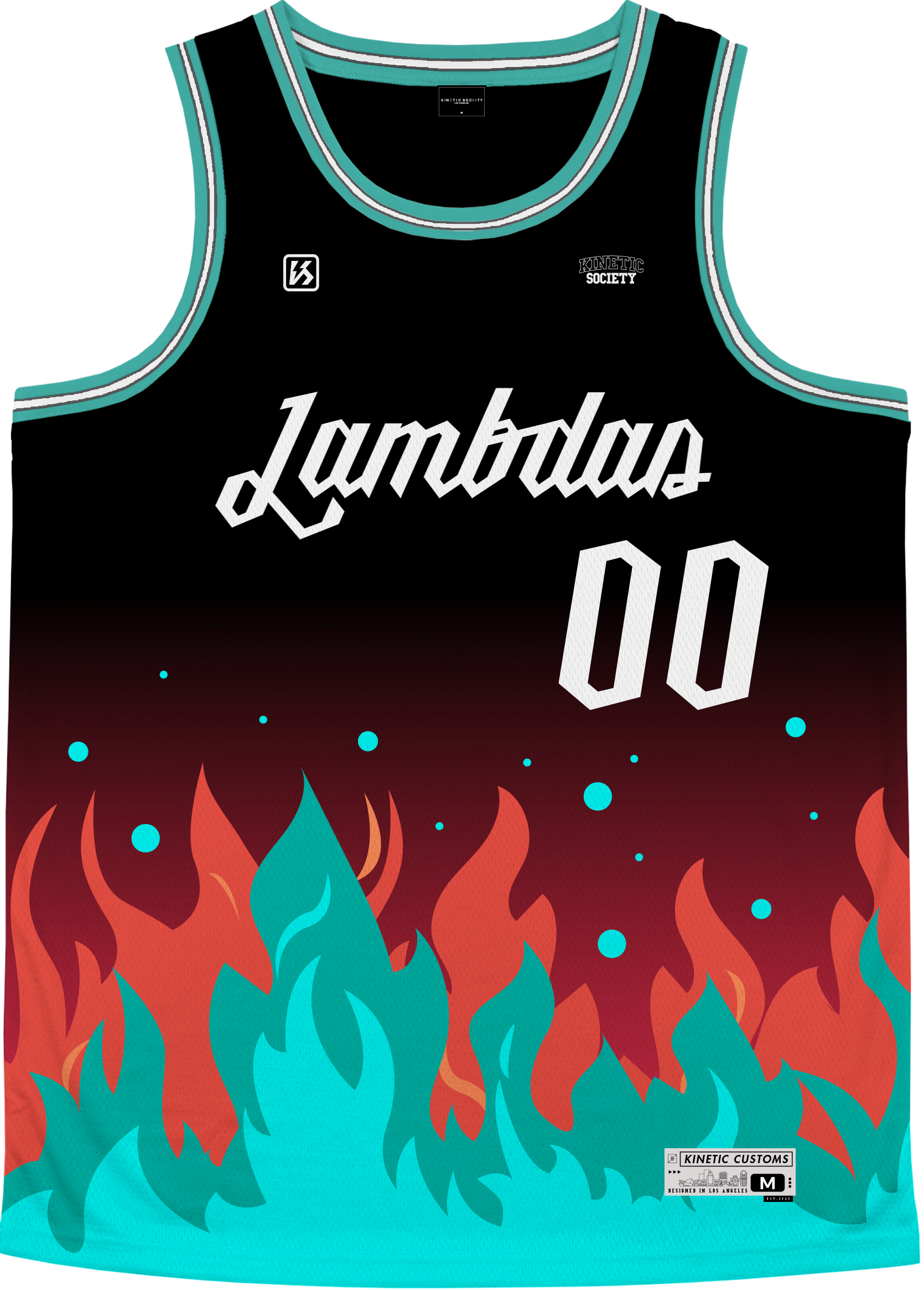 LAMBDA PHI EPSILON - Fuego Basketball Jersey