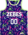 ZETA BETA TAU - Purple Shrouds Basketball Jersey