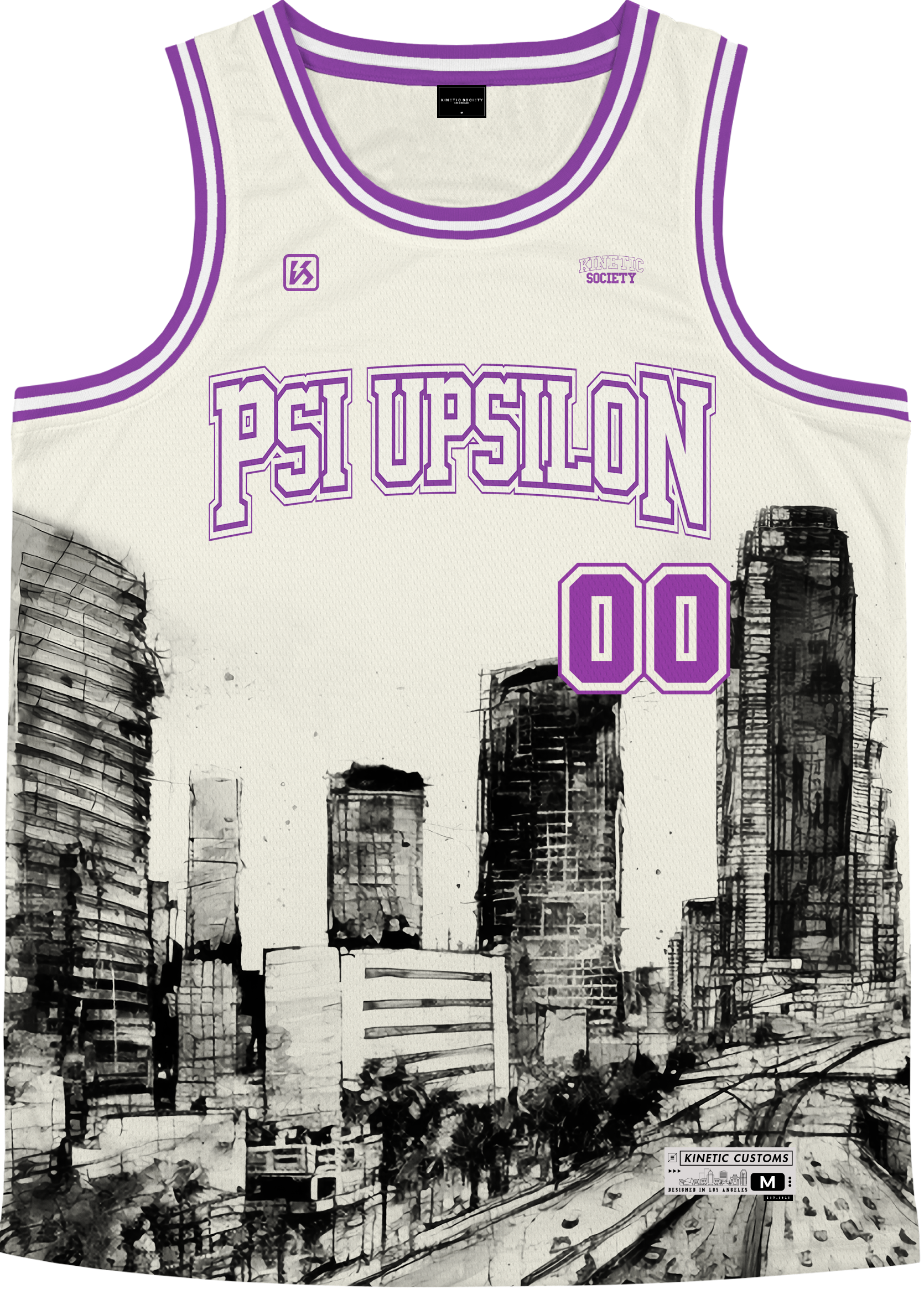 PSI UPSILON - LA Rough Basketball Jersey