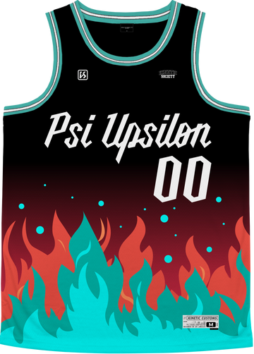 PSI UPSILON - Fuego Basketball Jersey