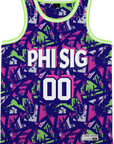 PHI SIGMA KAPPA - Purple Shrouds Basketball Jersey