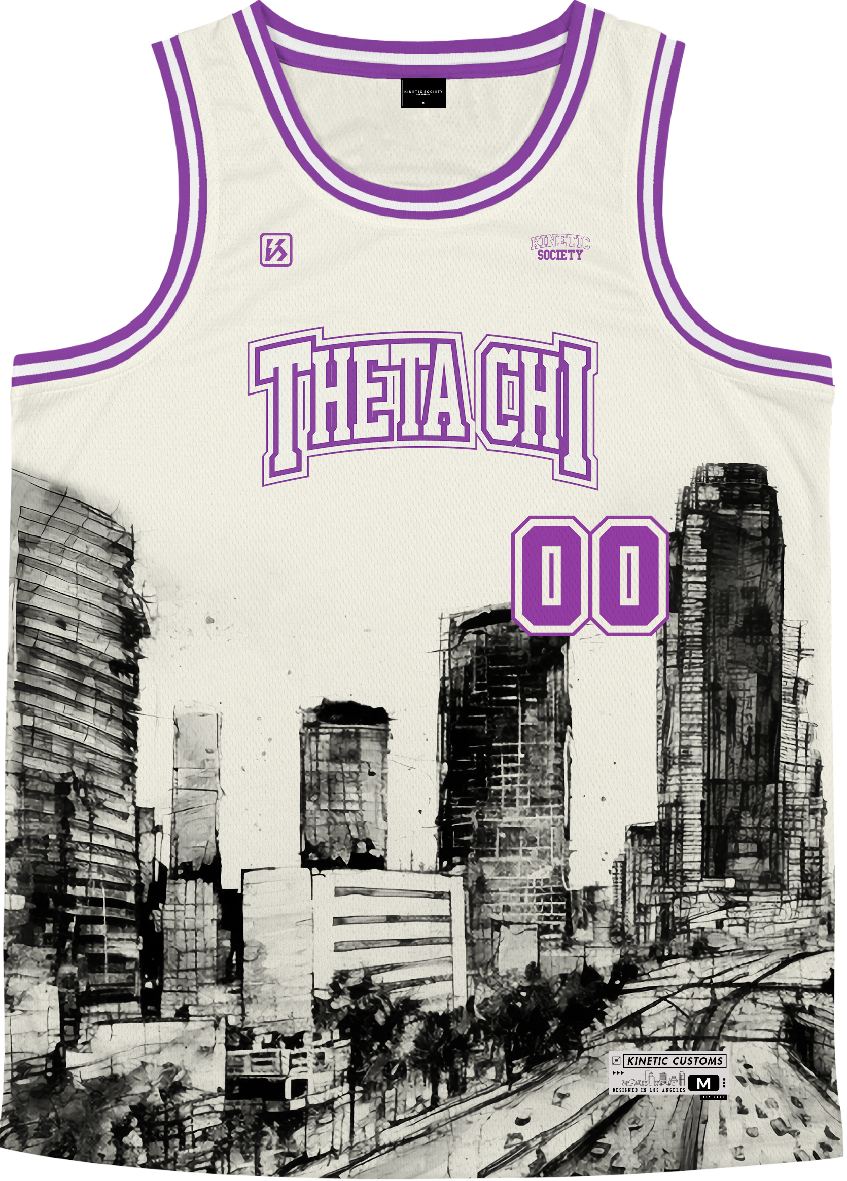 THETA CHI - LA Rough Basketball Jersey