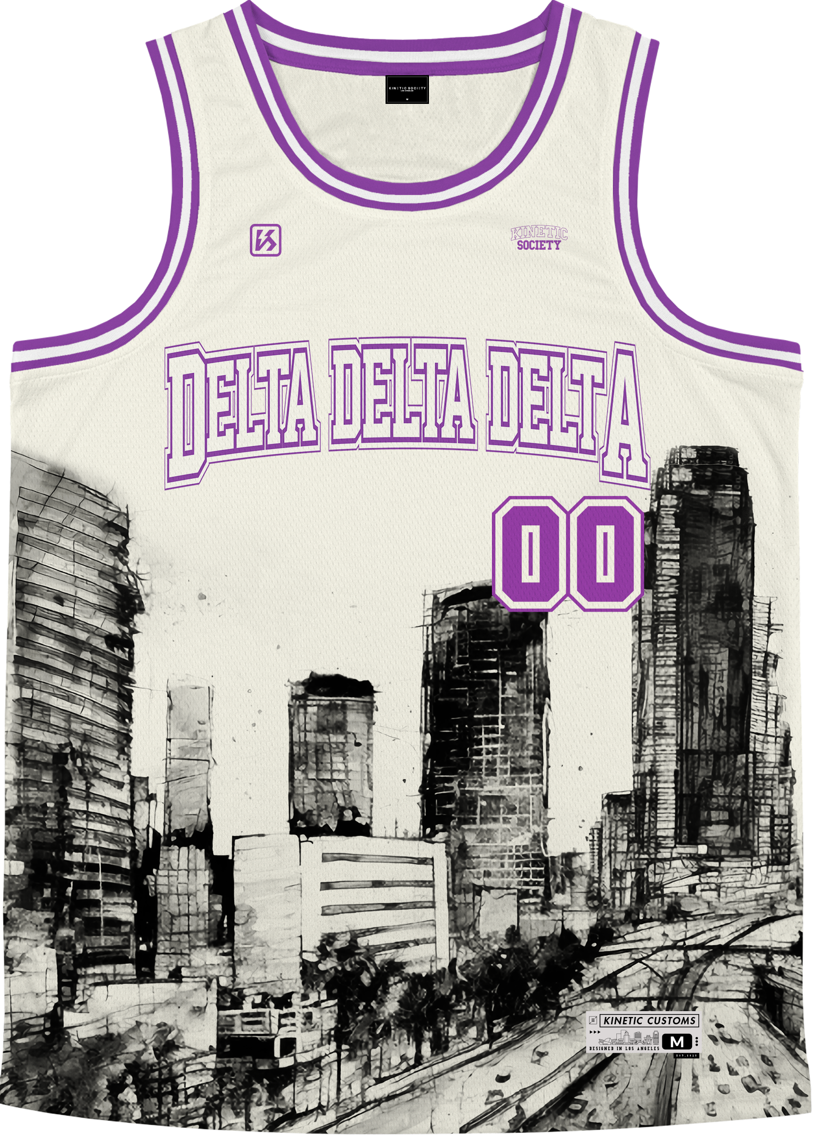 DELTA DELTA DELTA - LA Rough Basketball Jersey