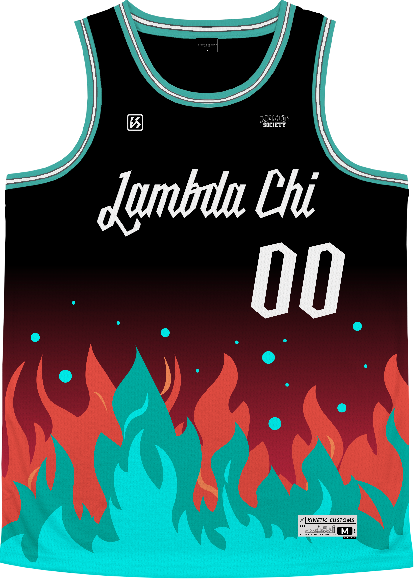 LAMBDA CHI ALPHA - Fuego Basketball Jersey