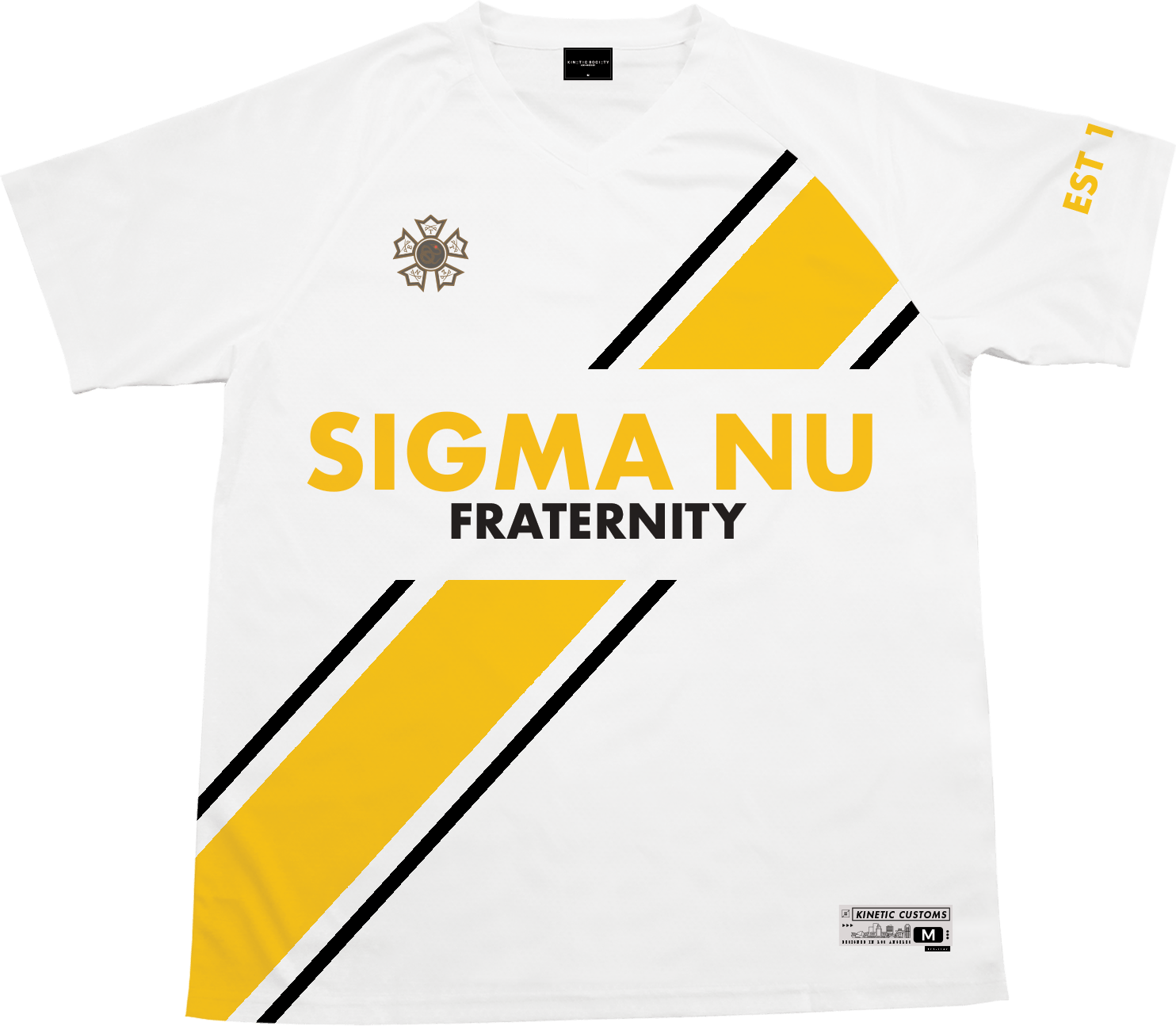 Sigma Nu - Home Team Soccer Jersey Soccer Kinetic Society LLC