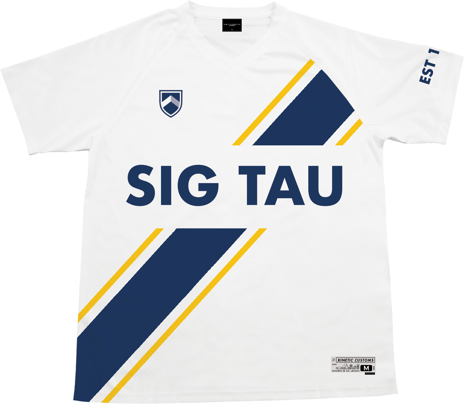 Sigma Tau Gamma - Home Team Soccer Jersey Soccer Kinetic Society LLC