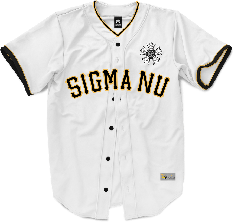 Sigma Nu - Strikeout Baseball Jersey Premium Baseball Kinetic Society LLC 