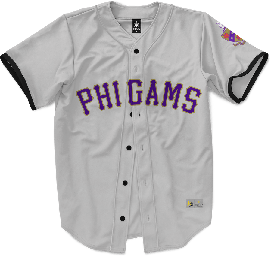Phi Gamma Delta - Crown Baseball Jersey Premium Baseball Kinetic Society LLC 